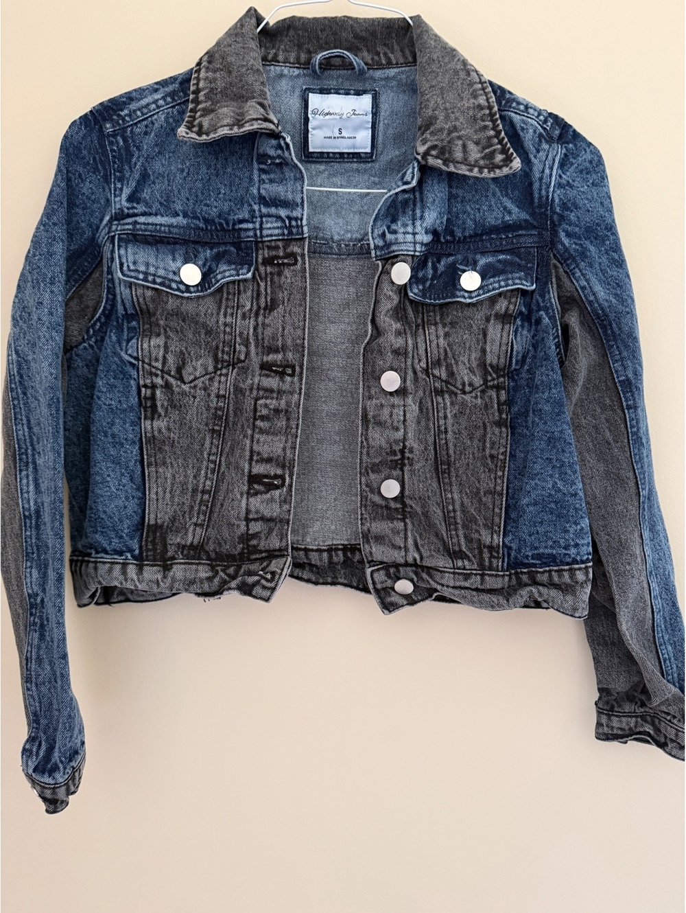 S Highway Jeans cotton two-toned denim jacket